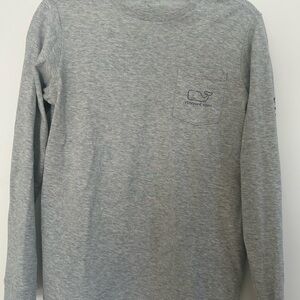 Boys Vineyard Vines Heather Gray Long Sleeve Tee